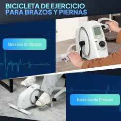 Mini Bicicleta Estática con Resistencia Magnética Pantalla LCD y Pedales Antideslizantes para Ejercitar Brazos y... - Ogal.Es
