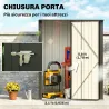 Cobertizo de Jardín Exterior 1,34 m² 161,5x94,5x196 cm con Puerta y Cerradura para Almacenamiento de Herramienta... - Ogal.Es