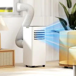 Aire Acondicionado Portátil 3 en 1 con Deshumidificador Ventilador y Kit de Ventana Fácil de Mover 30x29x69 cm B... - Ogal.Es