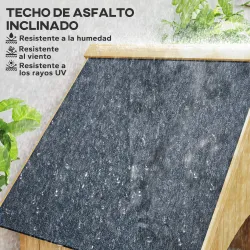 Caseta Jardín Exterior de Madera 77,5x54,2x179,5 cm 0,3 m² para Almacenaje de Herramientas con Estantes Puertas ... - Ogal.Es