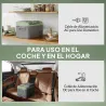 Nevera Portátil Eléctrica 17,4L Refrigerador de Coche 12V-220V -20℃ a +20 ℃ con Pantalla Luz LED 61x34x32,4 cm Gris - Ogal.Es