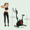Bicicleta Estática con Resistencia Magnética Ajustable Sensor Pantalla LCD y Asiento Regulable 88x50,5x131,5 cm ... - Ogal.Es