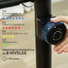 Bicicleta Estática con Resistencia Magnética Ajustable Sensor Pantalla LCD y Asiento Regulable 88x50,5x131,5 cm ... - Ogal.Es