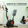 Bicicleta Estática con Resistencia Magnética Ajustable Sensor Pantalla LCD y Asiento Regulable 88x50,5x131,5 cm ... - Ogal.Es