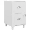 Archivador con Cerradura y 2 Cajones Barras Ajustables para Carpetas A4 y Carta Diseño Compacto 40x41,5x67,5 cm ... - Ogal.Es