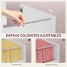 Archivador con Cerradura y 2 Cajones Barras Ajustables para Carpetas A4 y Carta Diseño Compacto 40x41,5x67,5 cm ... - Ogal.Es