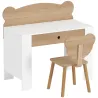 Escritorio Infantil con Silla en Forma de Osito con Cajón para Leer y Estudiar Mesa 80x41x74,5 cm y Silla 32,5x3... - Ogal.Es