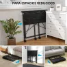 Escritorio Plegable con Ruedas y Estructura Resistente Ideal para Oficina y Estudio 80x40x75 cm Negro - Ogal.Es
