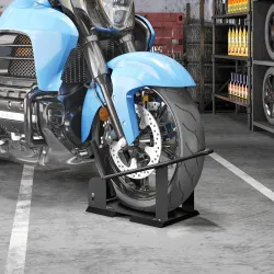 Soporte para Rueda Delantera de Motocicleta Carga 816,5 kg Robusta con Altura Ajustable para Ruedas Ø38,1-53,34 ... - Ogal.Es