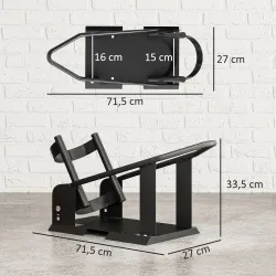 Soporte para Rueda Delantera de Motocicleta Carga 816,5 kg Robusta con Altura Ajustable para Ruedas Ø38,1-53,34 ... - Ogal.Es