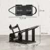 Soporte para Rueda Delantera de Motocicleta Carga 816,5 kg Robusta con Altura Ajustable para Ruedas Ø38,1-53,34 ... - Ogal.Es