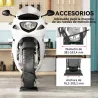 Soporte para Rueda Delantera de Motocicleta Carga 816,5 kg Robusta con Altura Ajustable para Ruedas Ø38,1-53,34 ... - Ogal.Es
