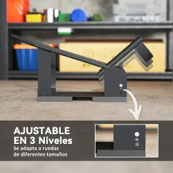 Soporte para Rueda Delantera de Motocicleta Carga 816,5 kg Robusta con Altura Ajustable para Ruedas Ø38,1-53,34 ... - Ogal.Es