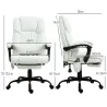Silla de Oficina con Masaje de 6 Puntos Respaldo Alto Reclinable Altura Ajustable Reposapiés y Mando a Distancia... - Ogal.Es