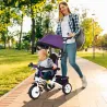 Triciclo Evolutivo para Niños +12 Meses con Toldo Plegable Mango de Empuje Telescópico y Cinturón de Seguridad V... - Ogal.Es