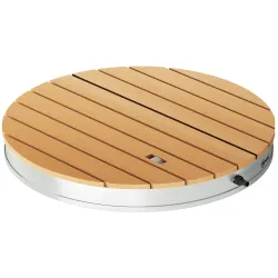Ducha Redonda de Suelo Ø70,5 cm con Chorro hasta 4 m con Estructura de Aluminio Resistente a los Rayos UV - Ogal.Es