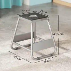 Caballete Tipo Soporte Elevador de Motocross Desmontable de Acero Carga 500 kg con Plataforma de Goma para Repar... - Ogal.Es