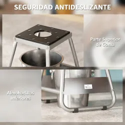 Caballete Tipo Soporte Elevador de Motocross Desmontable de Acero Carga 500 kg con Plataforma de Goma para Repar... - Ogal.Es