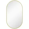 Espejo de Baño Ovalado 40x70 cm Espejo Decorativo de Pared con Marco de Aluminio para Salón Horizontal o Vertica... - Ogal.Es