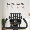 Bici Estática con Resistencia Regulable Volante de Inercia 8 kg Pantalla LCD Manillar y Asiento Ajustable Negro ... - Ogal.Es
