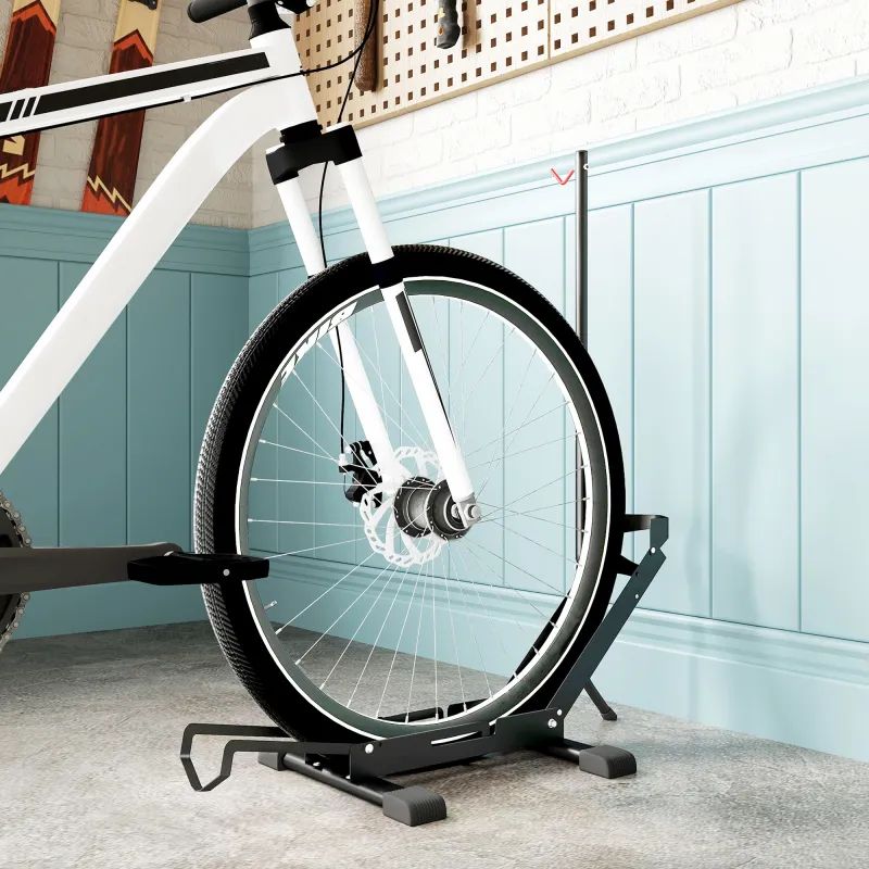 Soporte para Bicicletas de Acero Aparca Bicis de Suelo Plegable Portátil para Casa Garaje Taller 75x41x71-81 cm ... - Ogal.Es