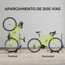 Soporte para Bicicletas de Acero Aparca Bicis de Suelo Plegable Portátil para Casa Garaje Taller 75x41x71-81 cm ... - Ogal.Es