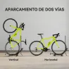 Soporte para Bicicletas de Acero Aparca Bicis de Suelo Plegable Portátil para Casa Garaje Taller 75x41x71-81 cm ... - Ogal.Es