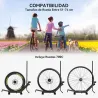 Soporte para Bicicletas de Acero Aparca Bicis de Suelo Plegable Portátil para Casa Garaje Taller 75x41x71-81 cm ... - Ogal.Es