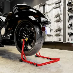 Caballete Elevador Universal Soporte Rueda Trasera Moto de Acero Robusta Carga 544 kg con Horquillas en U y L Aj... - Ogal.Es