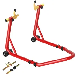 Caballete Elevador Universal Soporte Rueda Trasera Moto de Acero Robusta Carga 544 kg con Horquillas en U y L Aj... - Ogal.Es