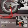 Caballete Elevador Universal Soporte Rueda Trasera Moto de Acero Robusta Carga 544 kg con Horquillas en U y L Aj... - Ogal.Es