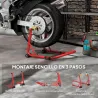 Caballete Elevador Universal Soporte Rueda Trasera Moto de Acero Robusta Carga 544 kg con Horquillas en U y L Aj... - Ogal.Es