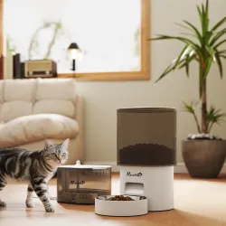 Dispensador de Comida para Gatos y Perros de 3L con Control de App 1-10 Comidas al Día Filtros Luz LED con Cable... - Ogal.Es