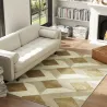 Alfombra Lavable en Lavadora Pelo Corto 170x120 cm Estilo Moderno Tapete para Sala de Estar Dormitorio Comedor C... - Ogal.Es