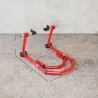 Soporte de Rueda Delantera y Trasera Motocicleta Convertible Carga 390 kg con Adaptadores de Horquillas en U y L... - Ogal.Es