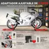 Combo de Soporte de Rueda Delantera y Trasera Motocicleta Carga 390 kg con Adaptadores de Horquillas en U y L Ru... - Ogal.Es