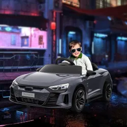 Coche Eléctrico para Niños de +3 Años AUDI RS e-tron GT Coche de Batería con Mando a Distancia 103x58x41 cm Gris - Ogal.Es