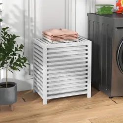 Cesta para la Colada de Bambú Capacidad de 55L Cesto para Ropa Sucia con 2 Asas y Bolsa Extraíble 50x36x60 cm Bl... - Ogal.Es