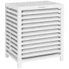 Cesta para la Colada de Bambú Capacidad de 55L Cesto para Ropa Sucia con 2 Asas y Bolsa Extraíble 50x36x60 cm Bl... - Ogal.Es