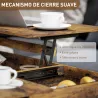 Mesa de Centro Elevable con Encimera Deslizante Cierre Suave Espacio Oculto de Almacenaje 100x45x67 cm Marrón Rú... - Ogal.Es