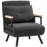 Sofá Cama Individual Plegable Silla Cama Convertible 4 en 1 Respaldo Ajustable de 5 Niveles y Almohada 63x73x81 ... - Ogal.Es