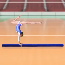 Barra de Equilibrio Gimnasia Plegable 210 cm Barra de Gimnasia Artística para Niños Adultos Entrenamiento en Cas... - Ogal.Es