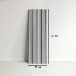 Juego de 12 Paneles para Tejado de Acero Galvanizado 7m² para Caseta de Herramientas Cobertizo 129x45cm Gris Claro - Ogal.Es