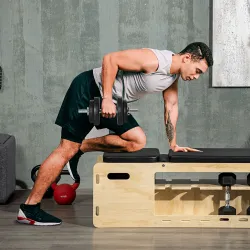 Juego de Mancuernas Ajustables de 20kg con Discos de 2,5/1,5 kg y Barras de 2 kg para Gimnasio en Casa - Ogal.Es