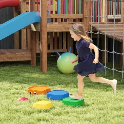 Conjunto de Piedras de Equilibrio para Niños Apilables de 5 Piezas Antideslizantes para Interior y Exterior Mult... - Ogal.Es
