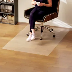 Alfombrilla Protectora para Suelos Alfombrilla para Silla de Oficina para Suelo Enmoquetado 100x150 cm Transparente - Ogal.Es
