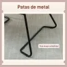 Butaca de Salón con Asiento Ancho y Acolchado Tapizado en Terciopelo Patas de Metal Sillón para Salón Marrón - Ogal.Es