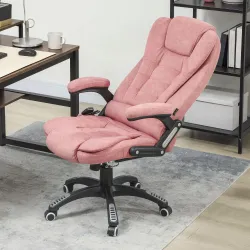 Silla Oficina con Masaje de 6 Puntos con Función Basculante con Calefacción Altura Ajustable - Ogal.Es