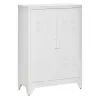 Armario Metálico con 2 Puertas y 2 Baldas Ajustables Mueble Multiusos para Oficina Salón Dormitorio 75x33x110cm ... - Ogal.Es