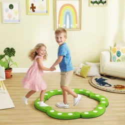Tabla de Equilibrio para Niños de +3 Años con 6 Piedras de Equilibrio Puntos Táctiles para Interiores y Exterior... - Ogal.Es